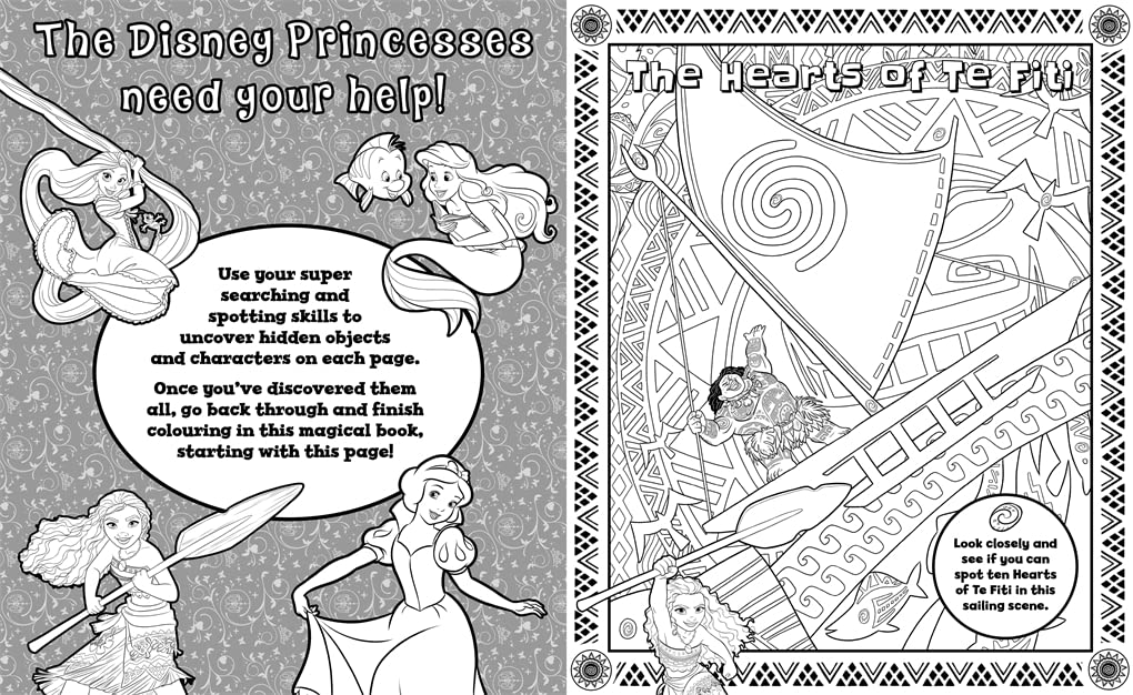 Disney Princess: Search & Find Colouring (Paperback) - Image 2