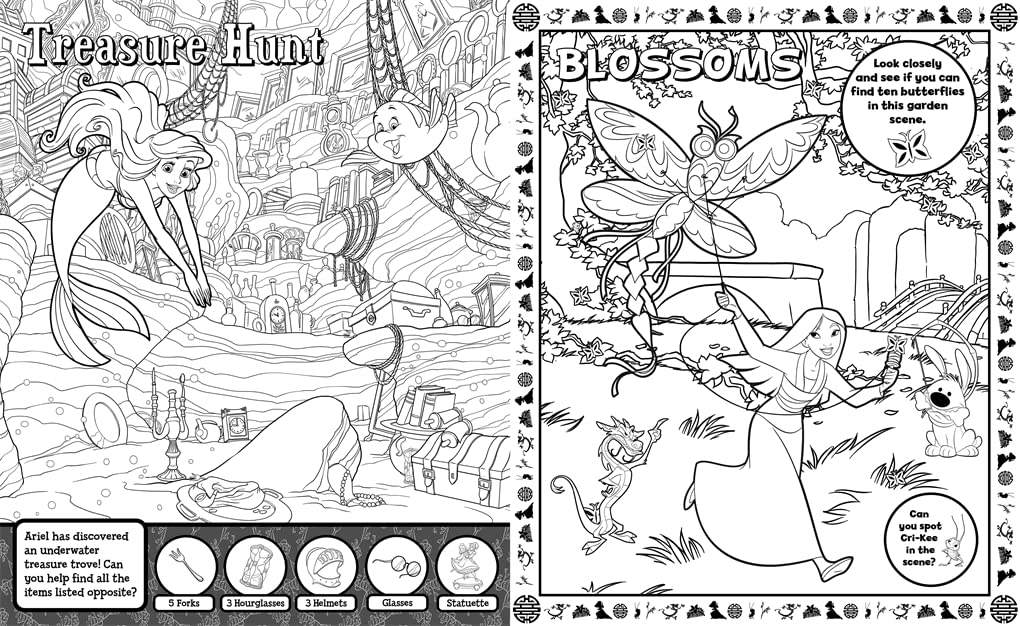 Disney Princess: Search & Find Colouring (Paperback) - Image 4