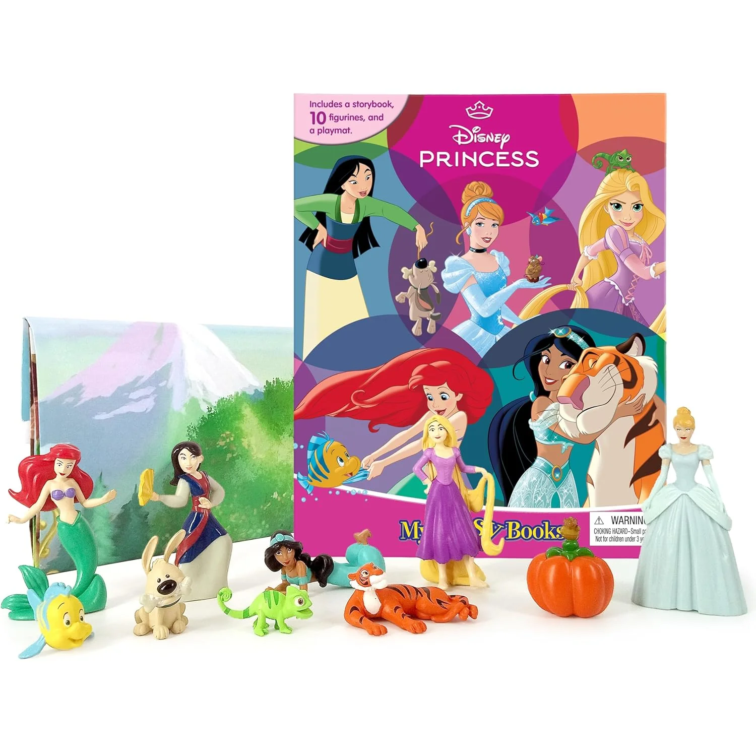 Disney Princess: With Storybook, 10 Figurines And A Playmat (My Busy Books) – Board Book