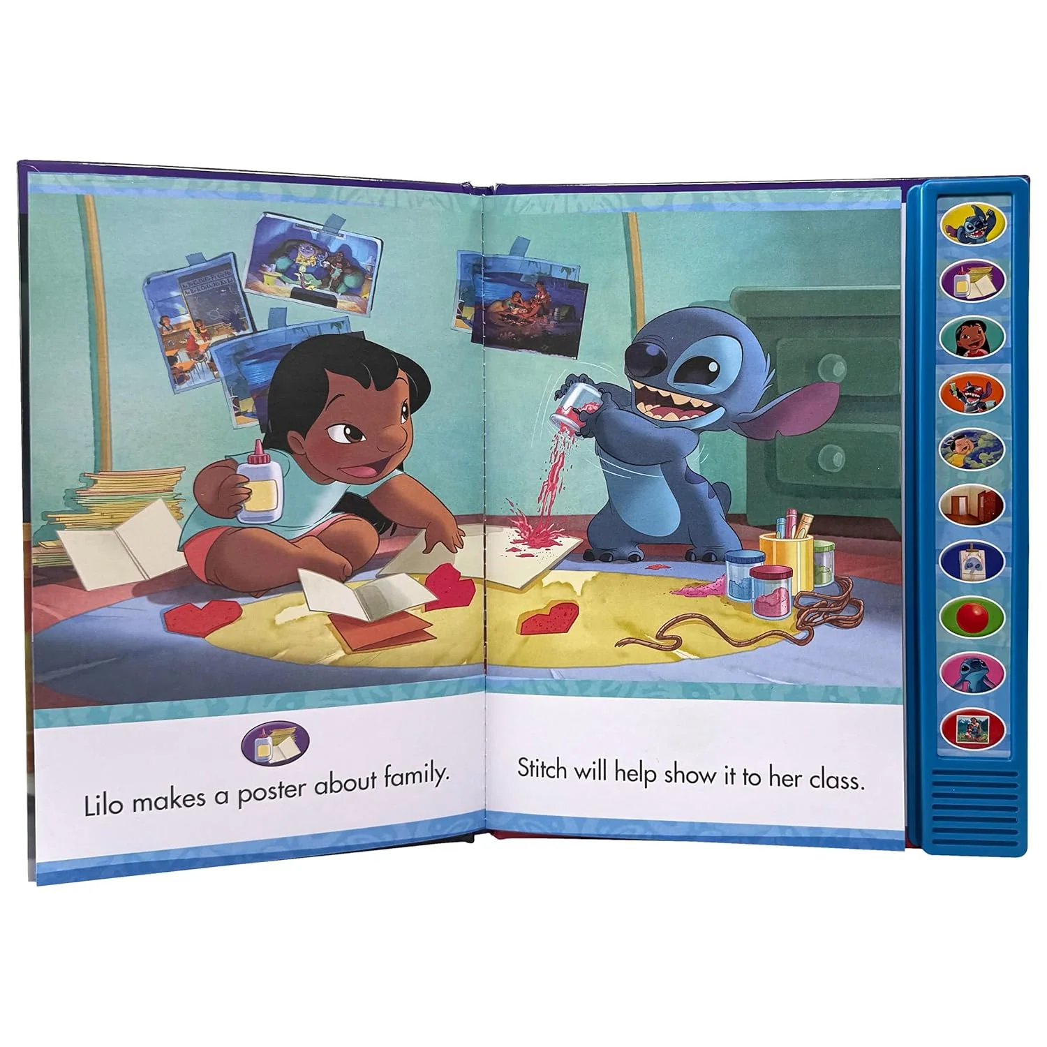 Disney Stitch - I'm Ready to Read Stitch on the Loose! Sound Book - PI Kids (Hardcover – Sound Book) - Image 2