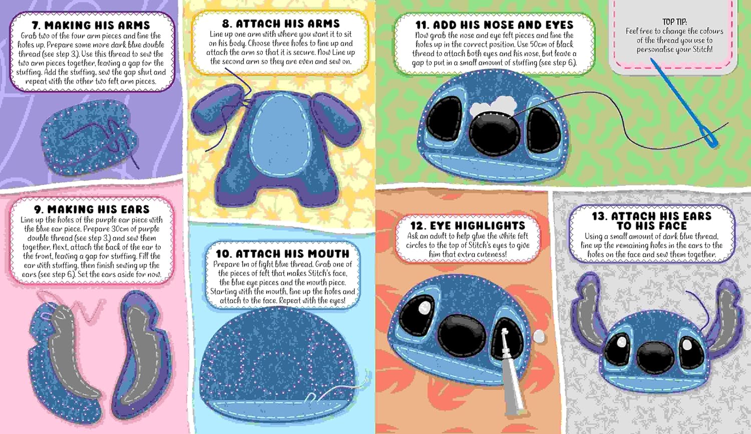 Disney Stitch: Sewing Kit (Paperback) - Image 3