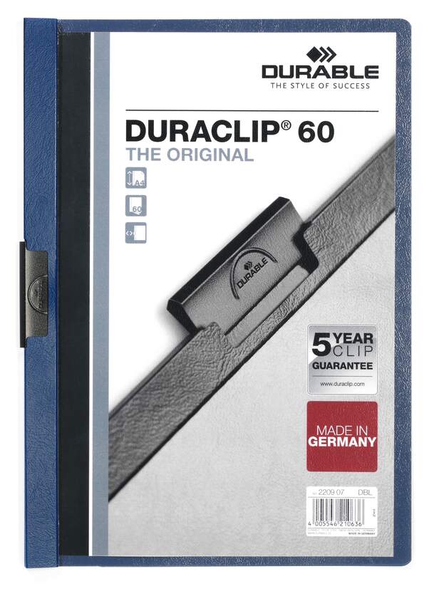 Duraclip Folder 2209 White, 60 A4 sheets - Image 5