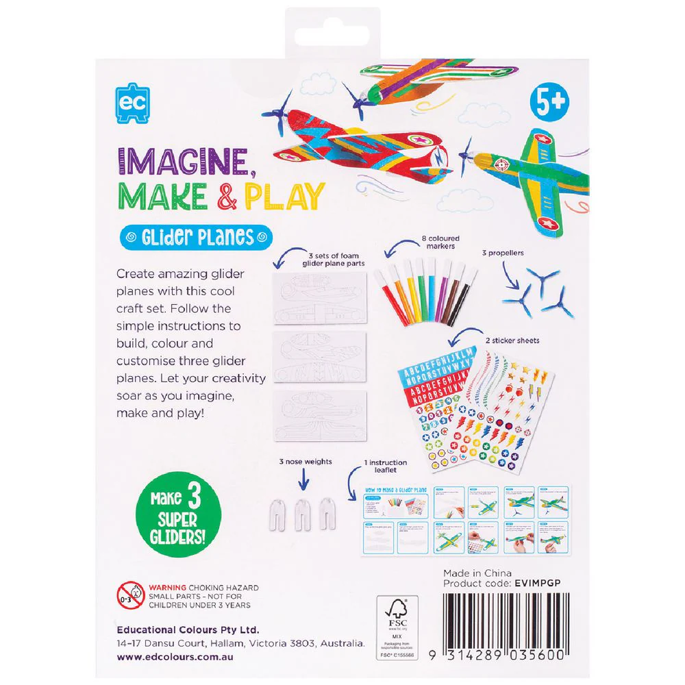 EC IMAGINE, MAKE & PLAY GLIDER PLANES - Image 3