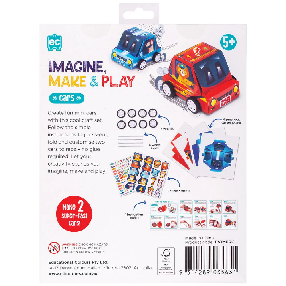 EC IMAGINE, MAKE & PLAY RACING CARS - Image 4