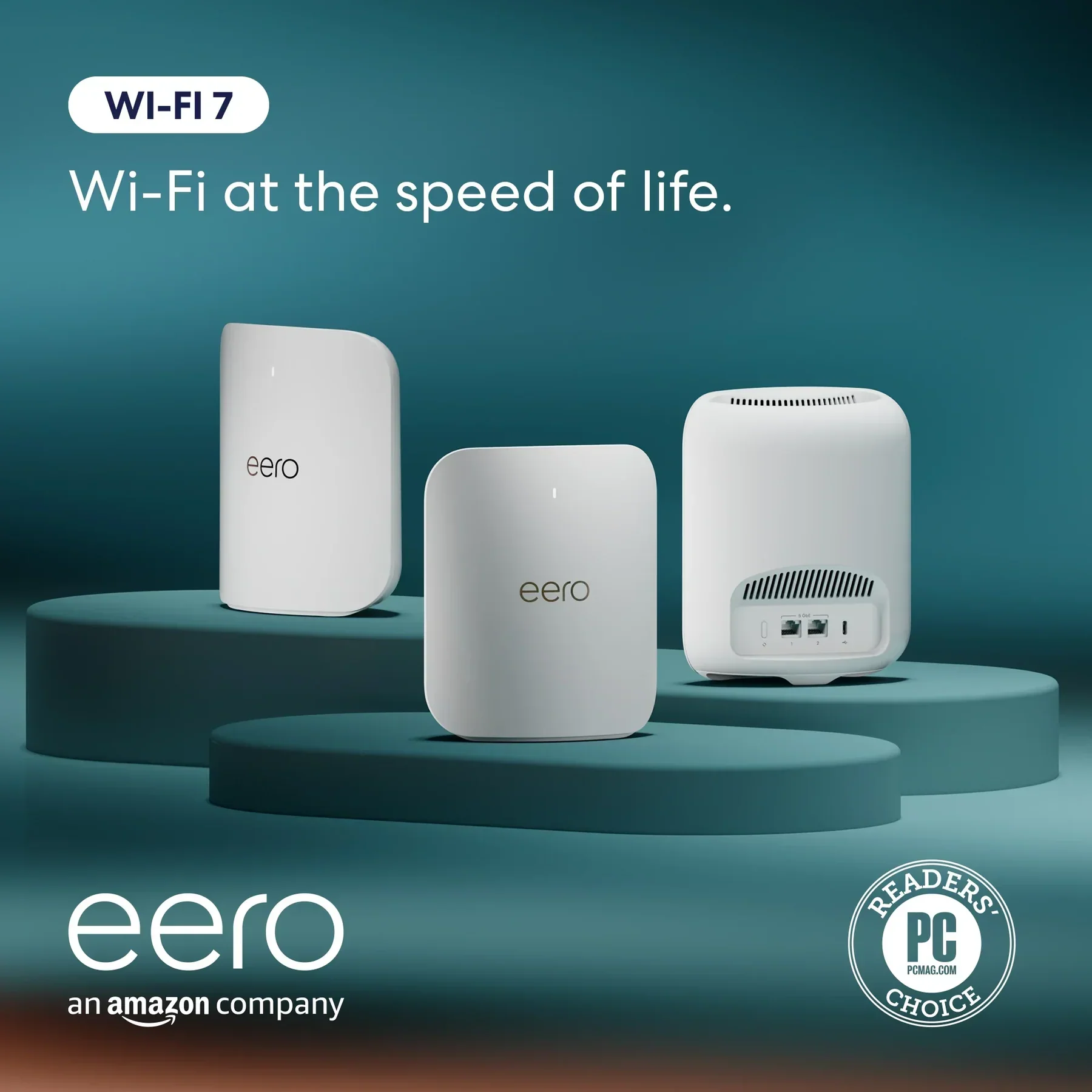 Eero Pro 7 Tri-Band Mesh Wi-Fi 7 Router - 3 Pack - Image 2