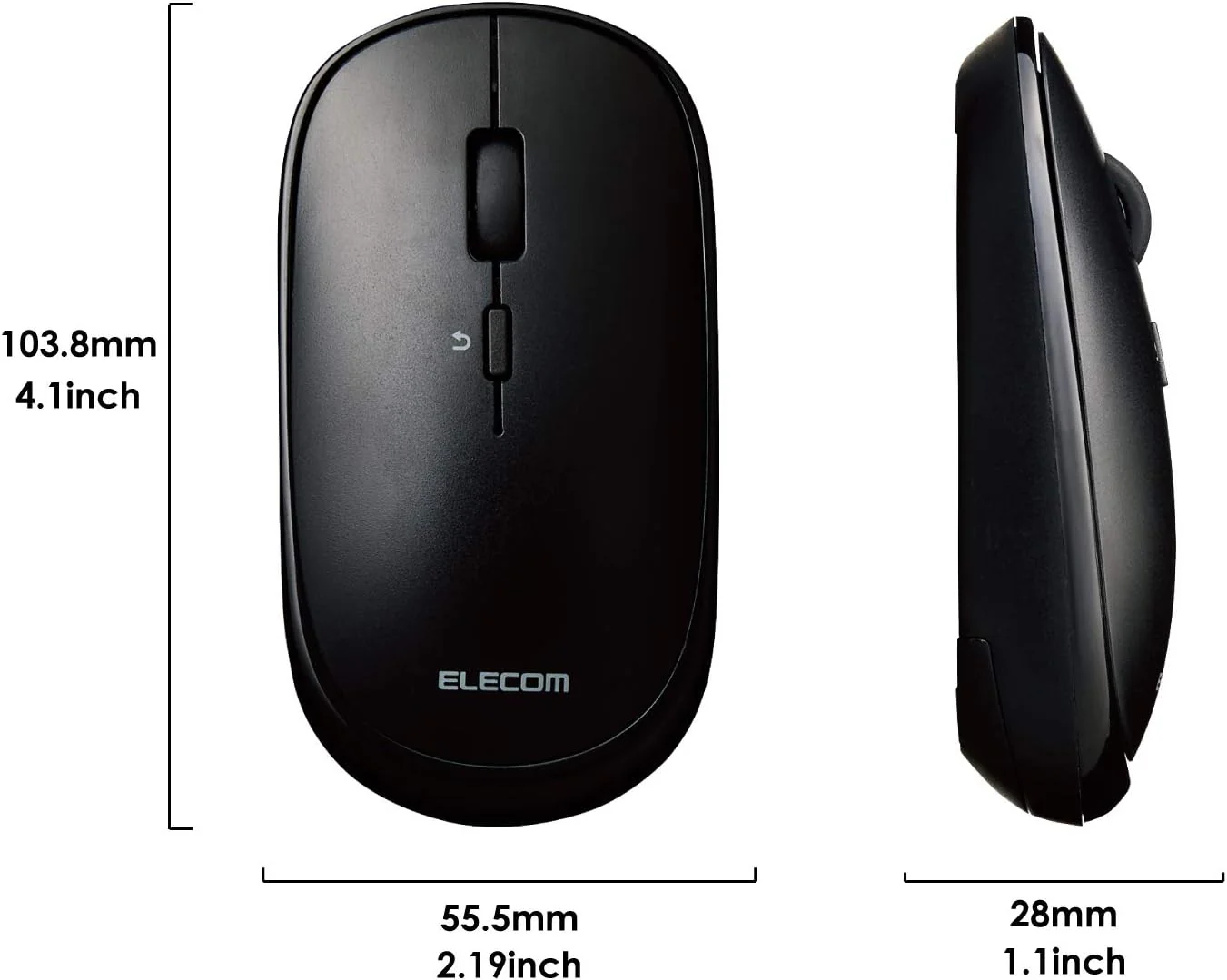 Elecom 2.4GHz Slint Wireless Mouse with Pouch - Image 2