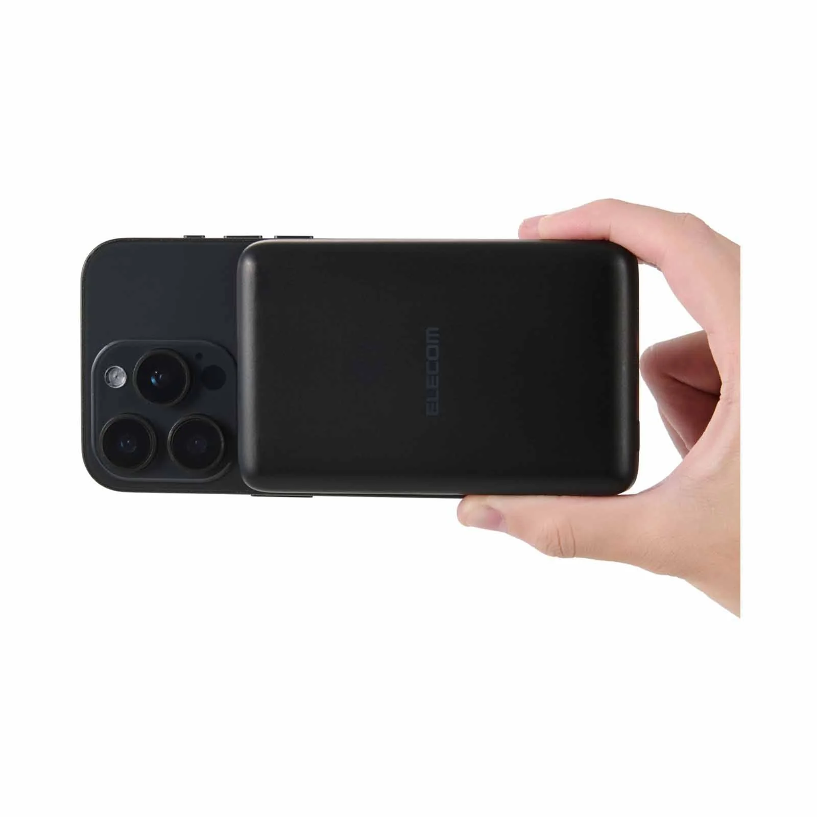 ELECOM DE-B05-10000BK Qi2 Magnetic Wireless Power Bank - Image 3