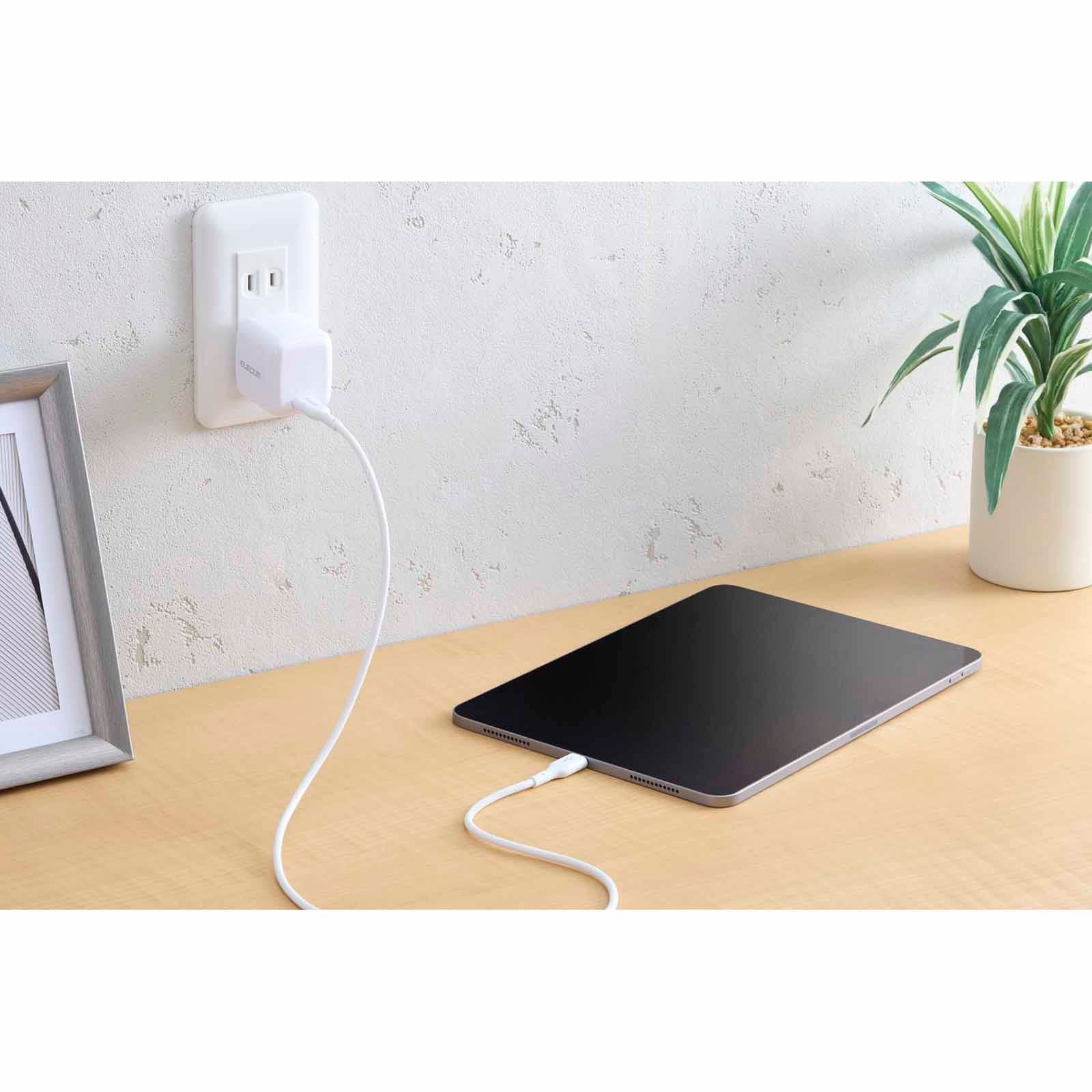 Elecom USB-C to USB-C 240W PD Cable (White) - Image 2