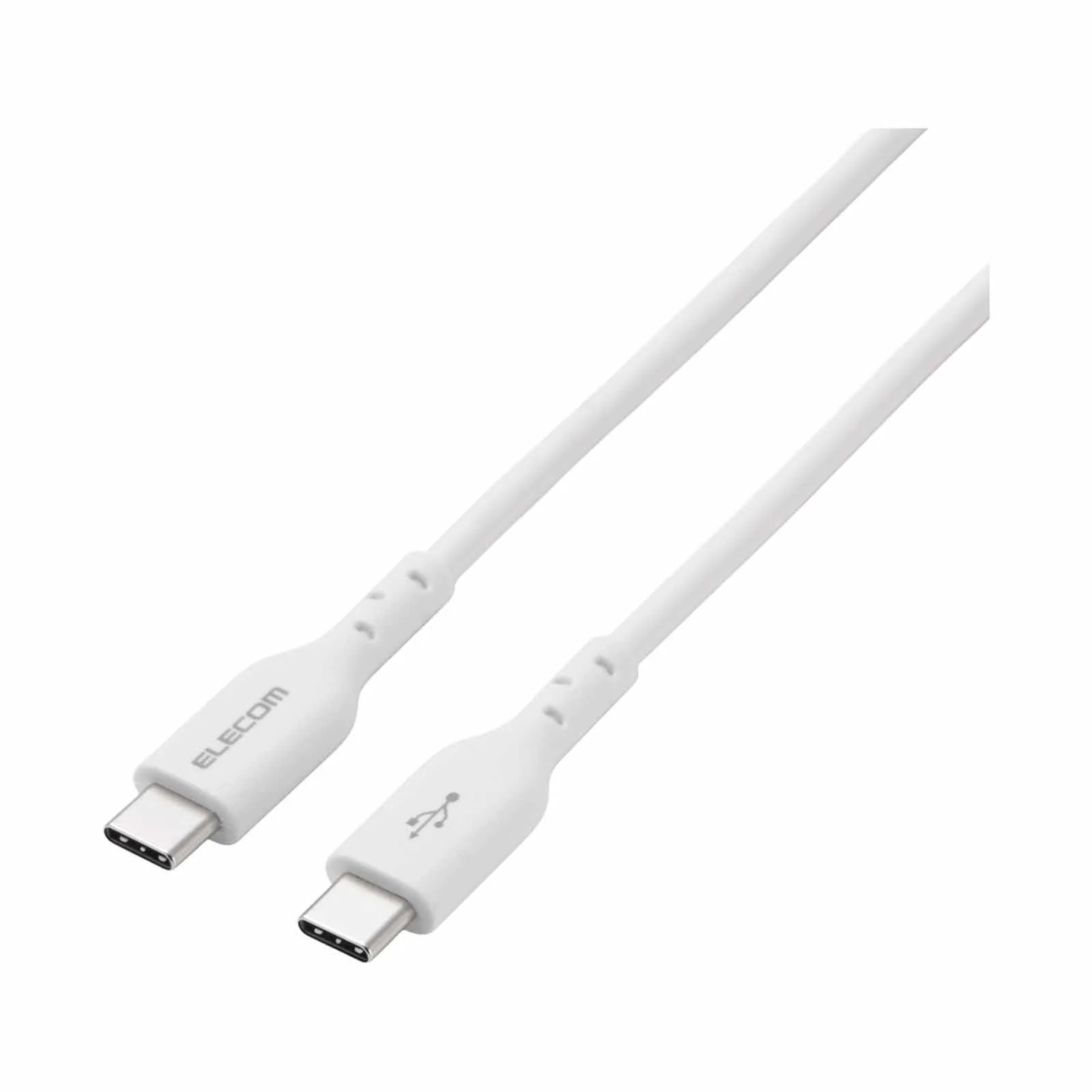 Elecom USB-C to USB-C 240W PD Cable (White) - Image 3