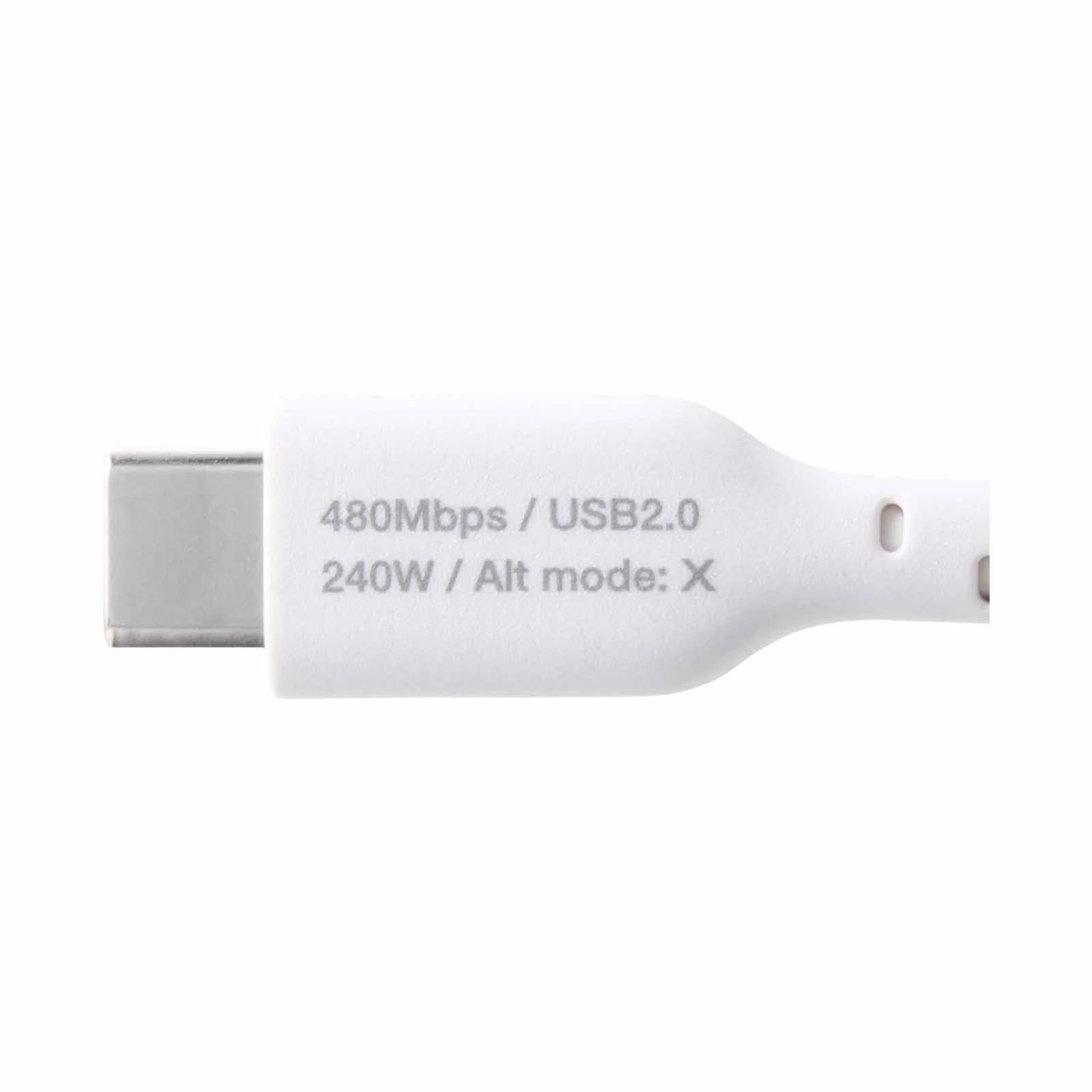 Elecom USB-C to USB-C 240W PD Cable (White) - Image 4