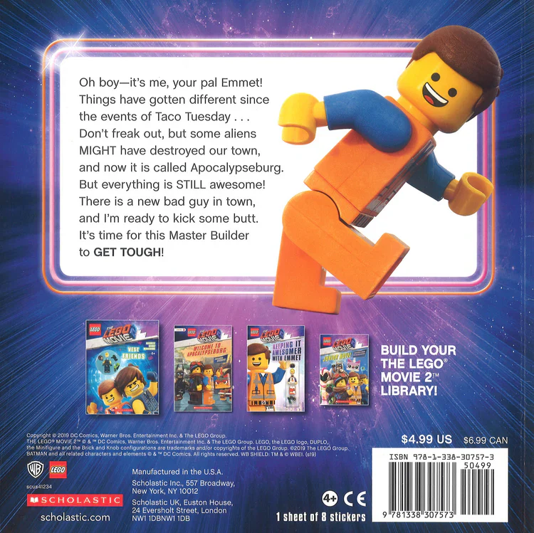 Emmet Gets Tough (The LEGO MOVIE 2: Storybook With Stickers) Paperback – Picture Book - Image 2