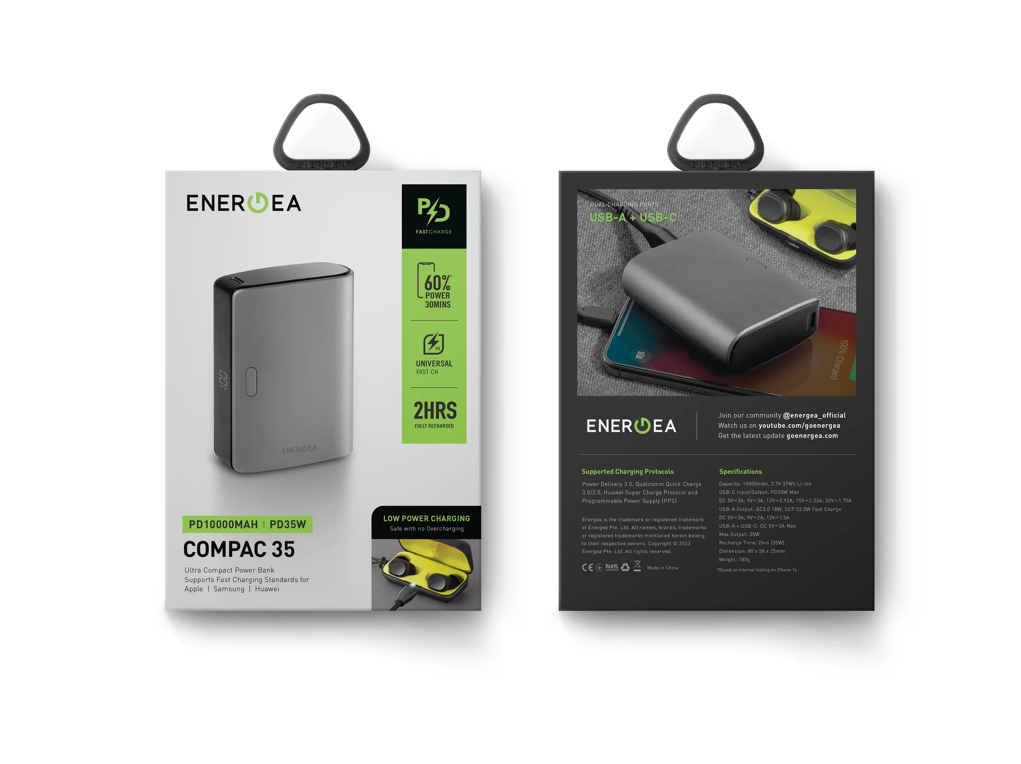 Energea Compac 35 PD35W 10000mAh Power Bank (Gunmetal) - Image 5