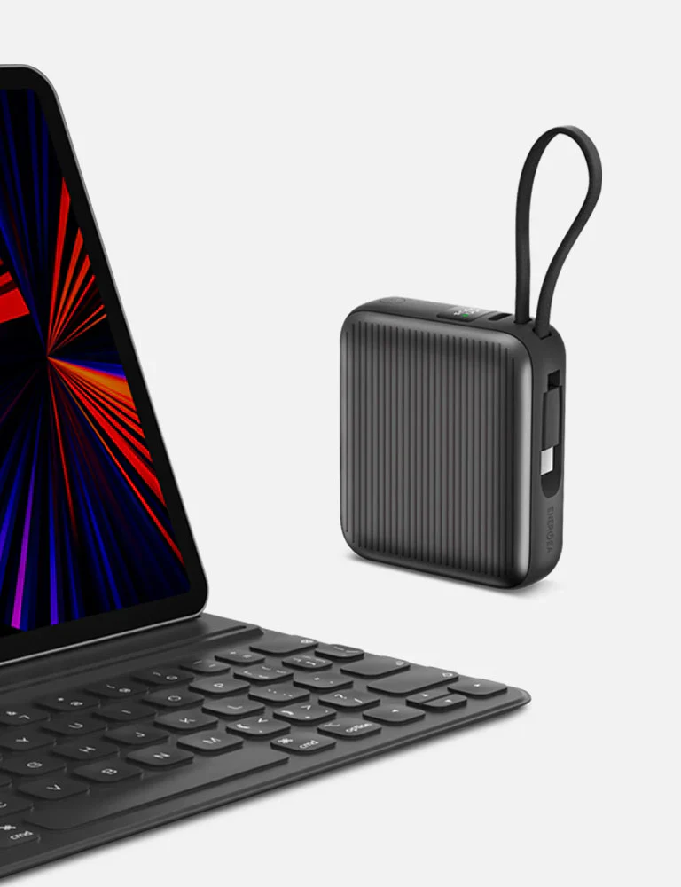Energea Integra Mini 35 3C 10k mAh Power Bank with Built-in USB-C Cable (PD 35W) - Gun Metal - Image 4