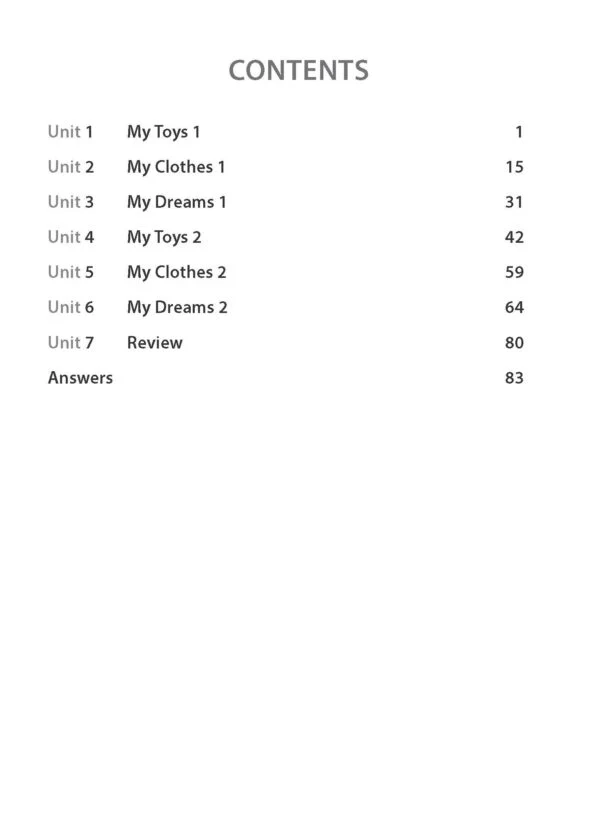 English Activity Series for Early Learners Book 2 – My Life - Image 2