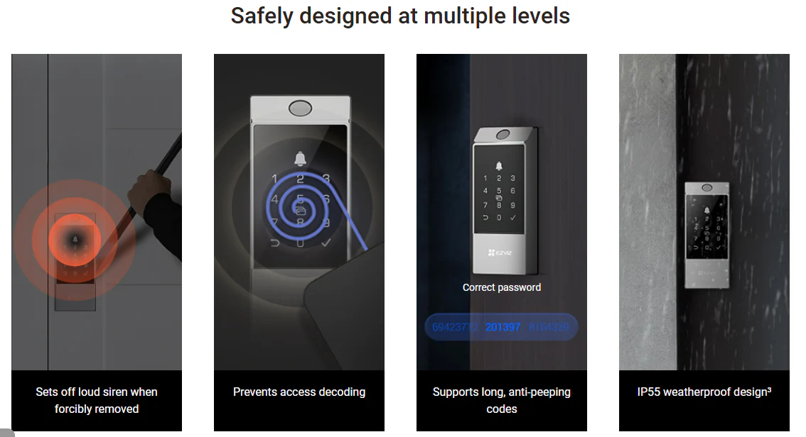 EZVIZ DL04 Pro Smart Deadbolt Lock - Image 4