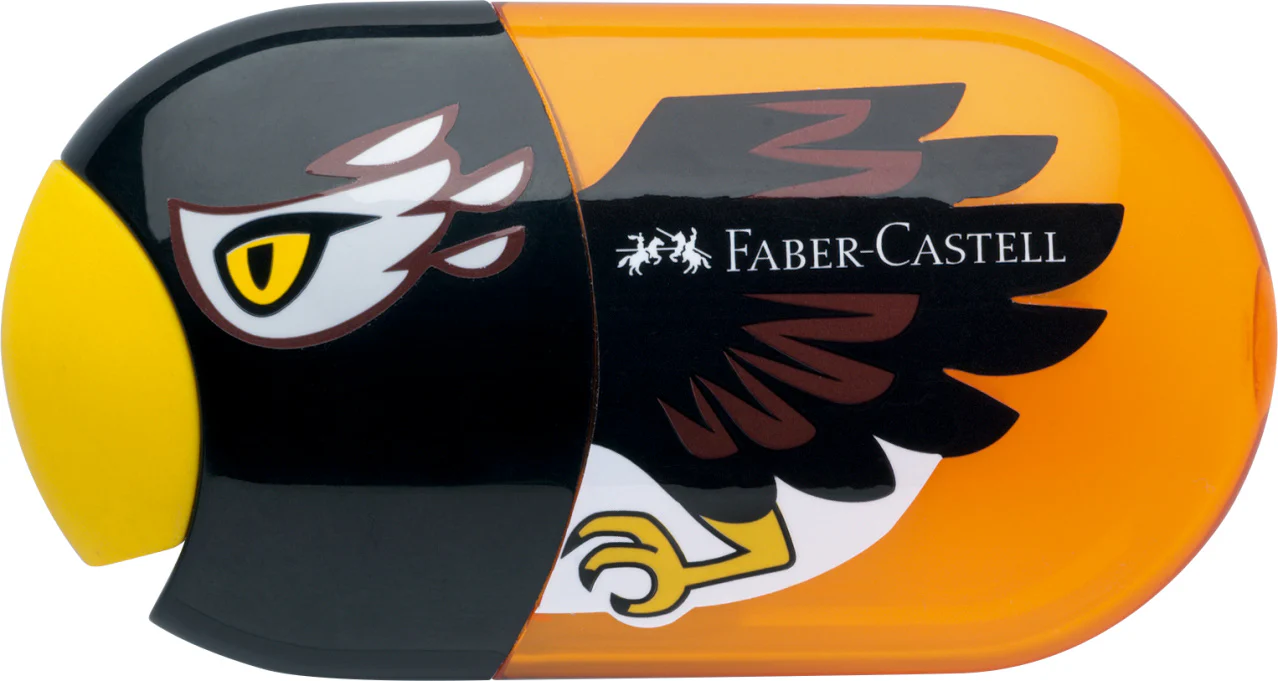 Faber-Castell 2 Hole Sharpener & Eraser, Various Design