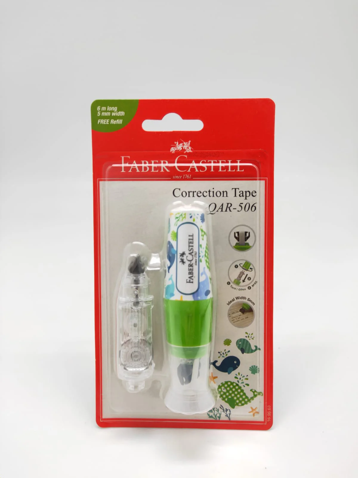 Faber-Castell Correction Tape with FREE Refill, Various Colour - Image 2