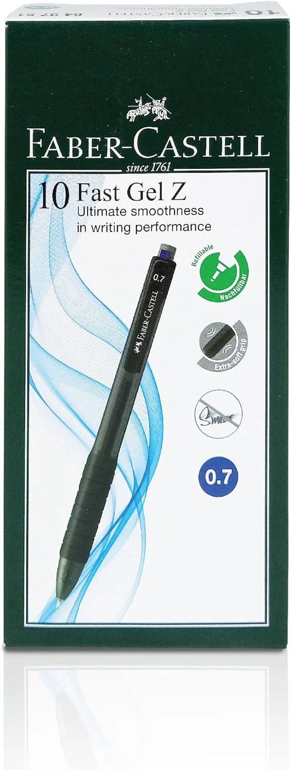 FABER-CASTELL FAST GEL Z GEL PEN 0.5/0.7MM (ASSORTED COLOURS)