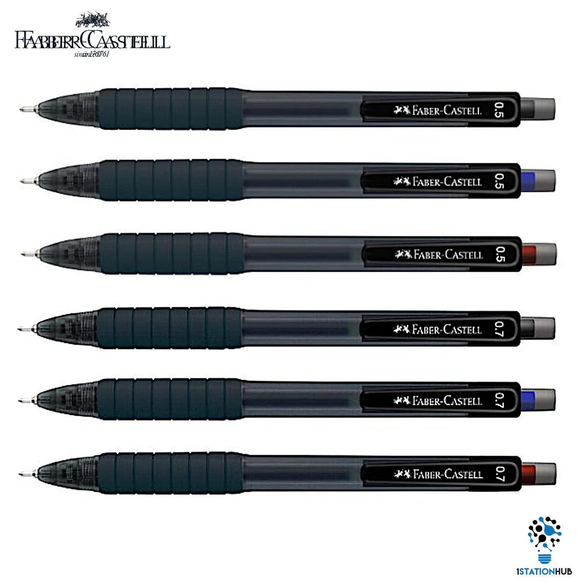 FABER-CASTELL FAST GEL Z GEL PEN 0.5/0.7MM (ASSORTED COLOURS) - Image 4