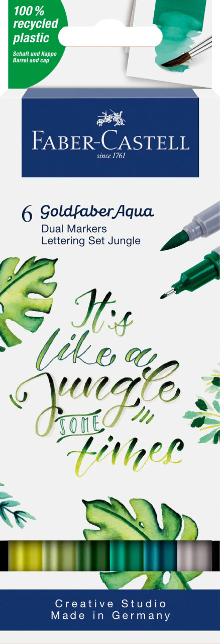 Faber-Castell Goldfaber Aqua Dual Marker, Wallet of 6 - Image 11
