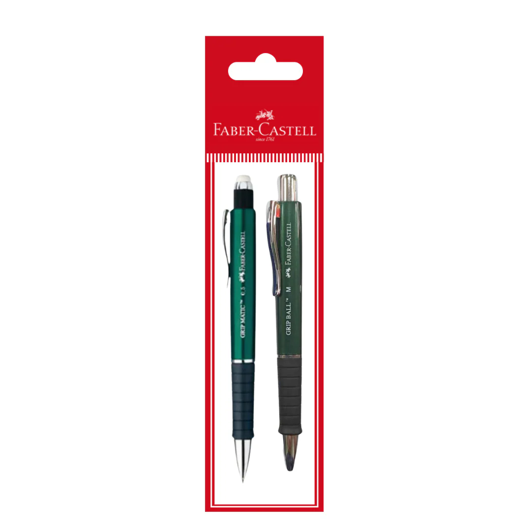 Faber-Castell Grip Pencil + Ball Pen Set, Various Colour - Image 2