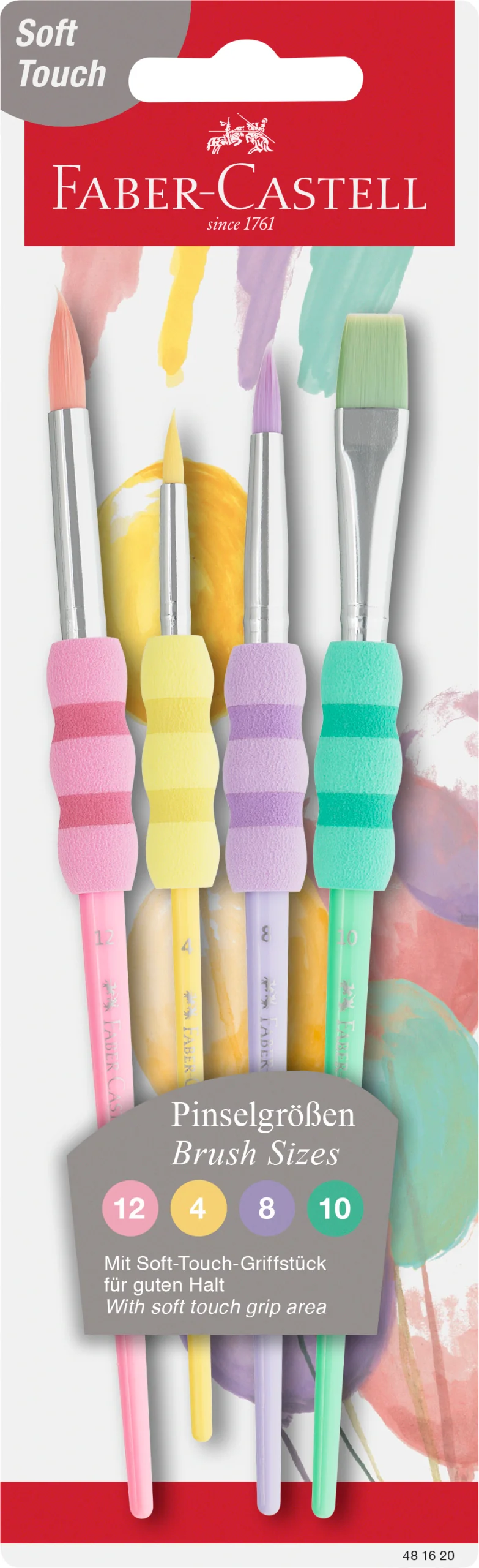 Faber-Castell Paint Brush with Soft Touch Grip Area-Classic & Pastel - Image 3