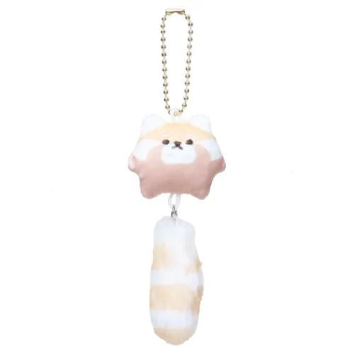 Fluffy Plush Keychain - Red Panda
