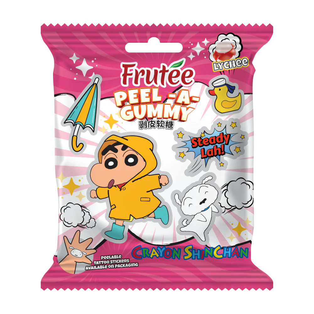 FRUTEE PEEL-A-GUMMY CRAYON SHINCHAN