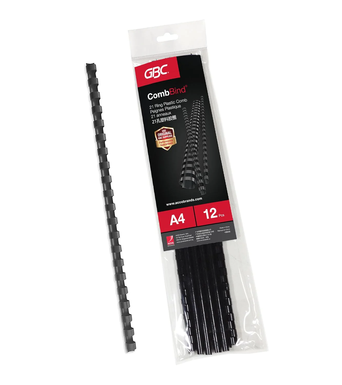 Gbc 8mm Binding Rings 12pcs