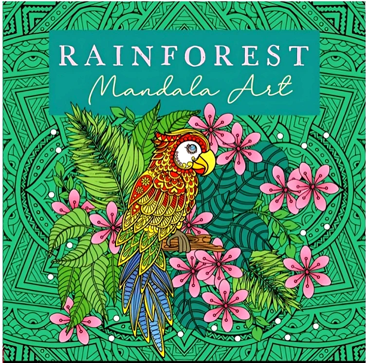 Go-mandala Art: Rainforest Colouring (Paperback)