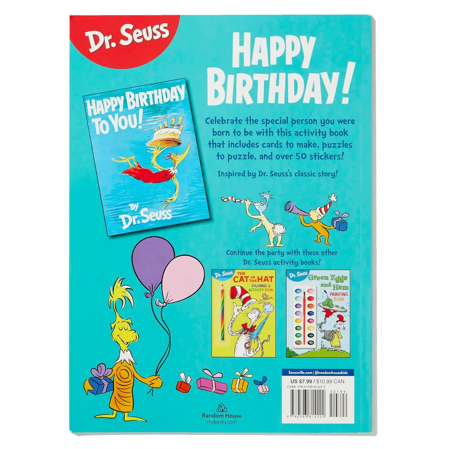 Happy Birthday To You Sticker Activity Book (Dr. Seuss) - Image 5