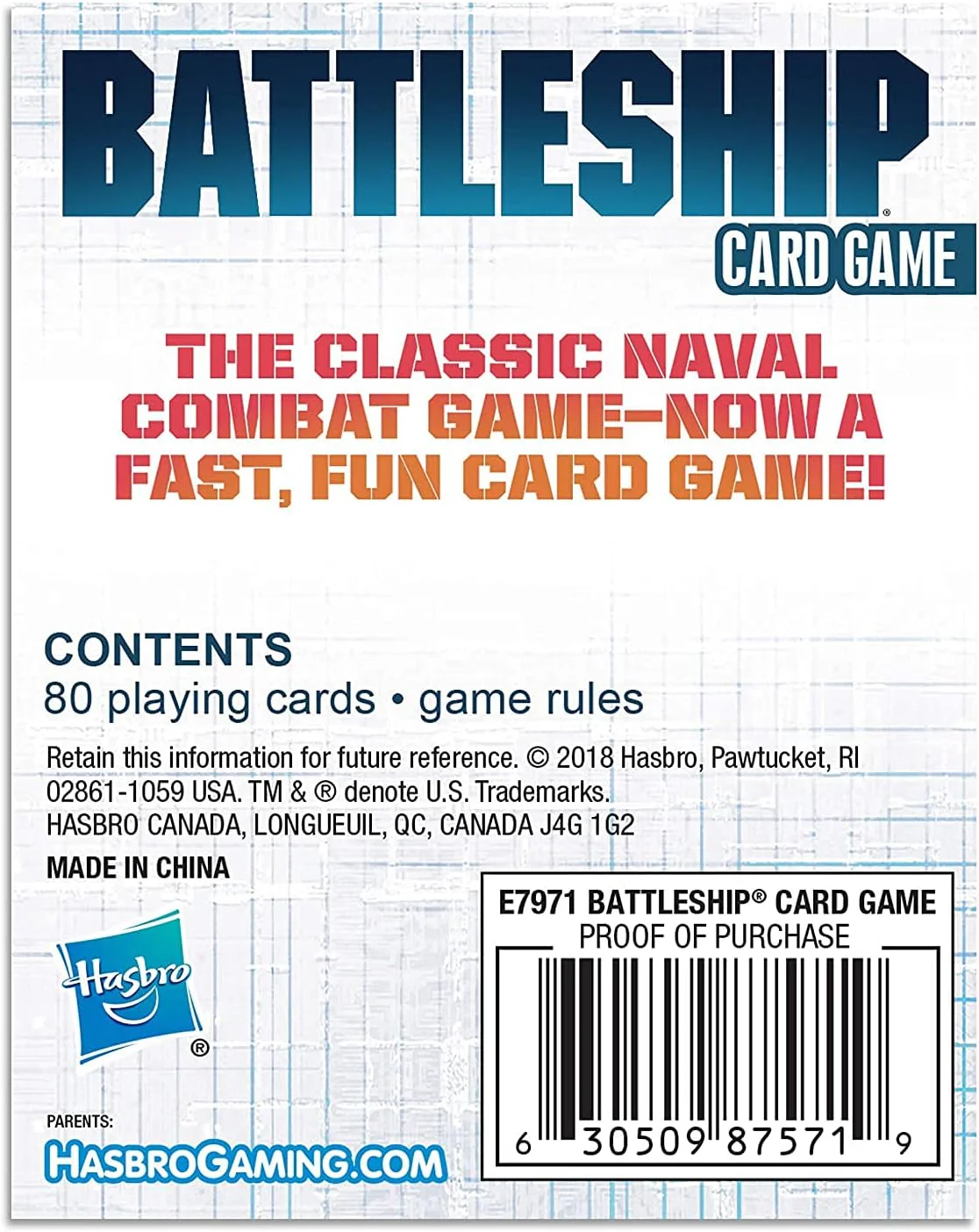 HASBRO CLASSIC CARD GAMES BATTLESHIP - Image 3