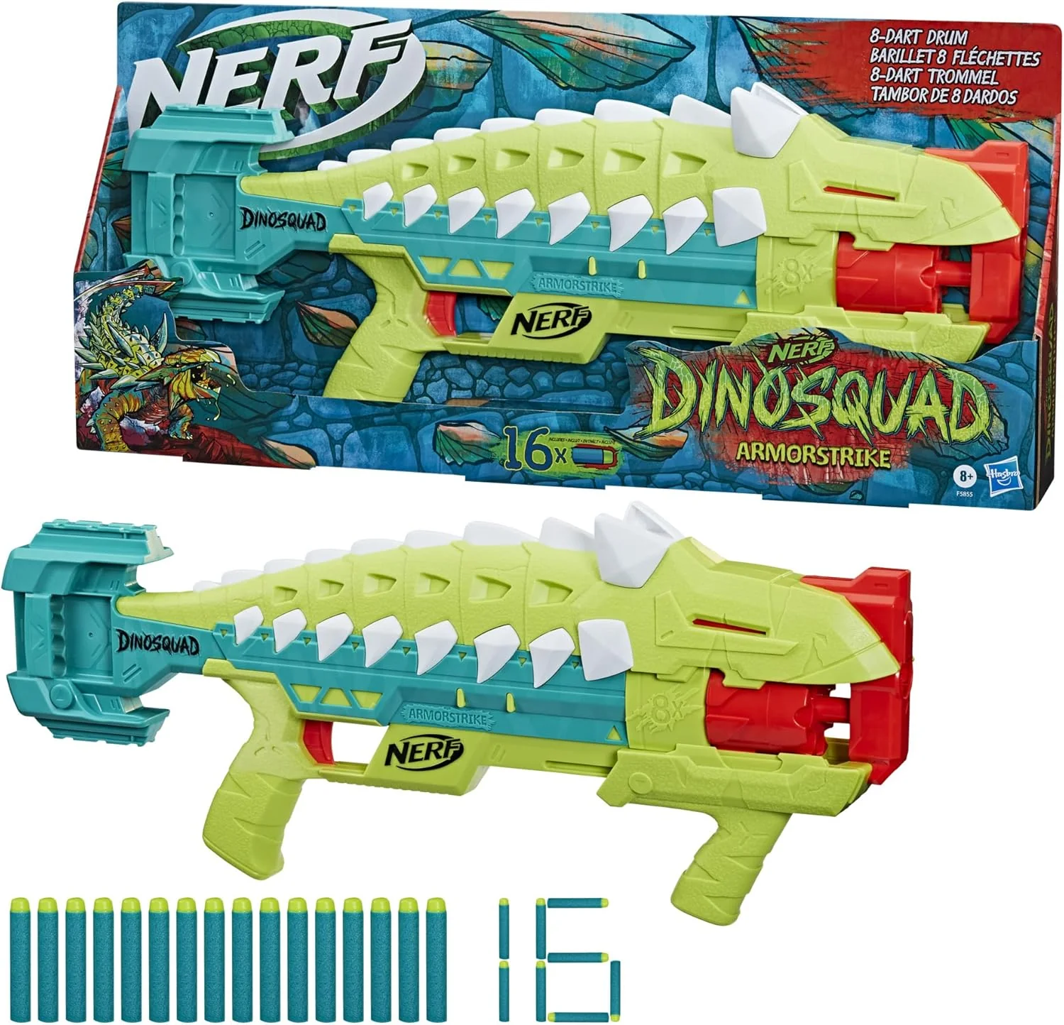 HASBRO NERF DINOSQUAD ARMORSTRIKE DART BLASTER