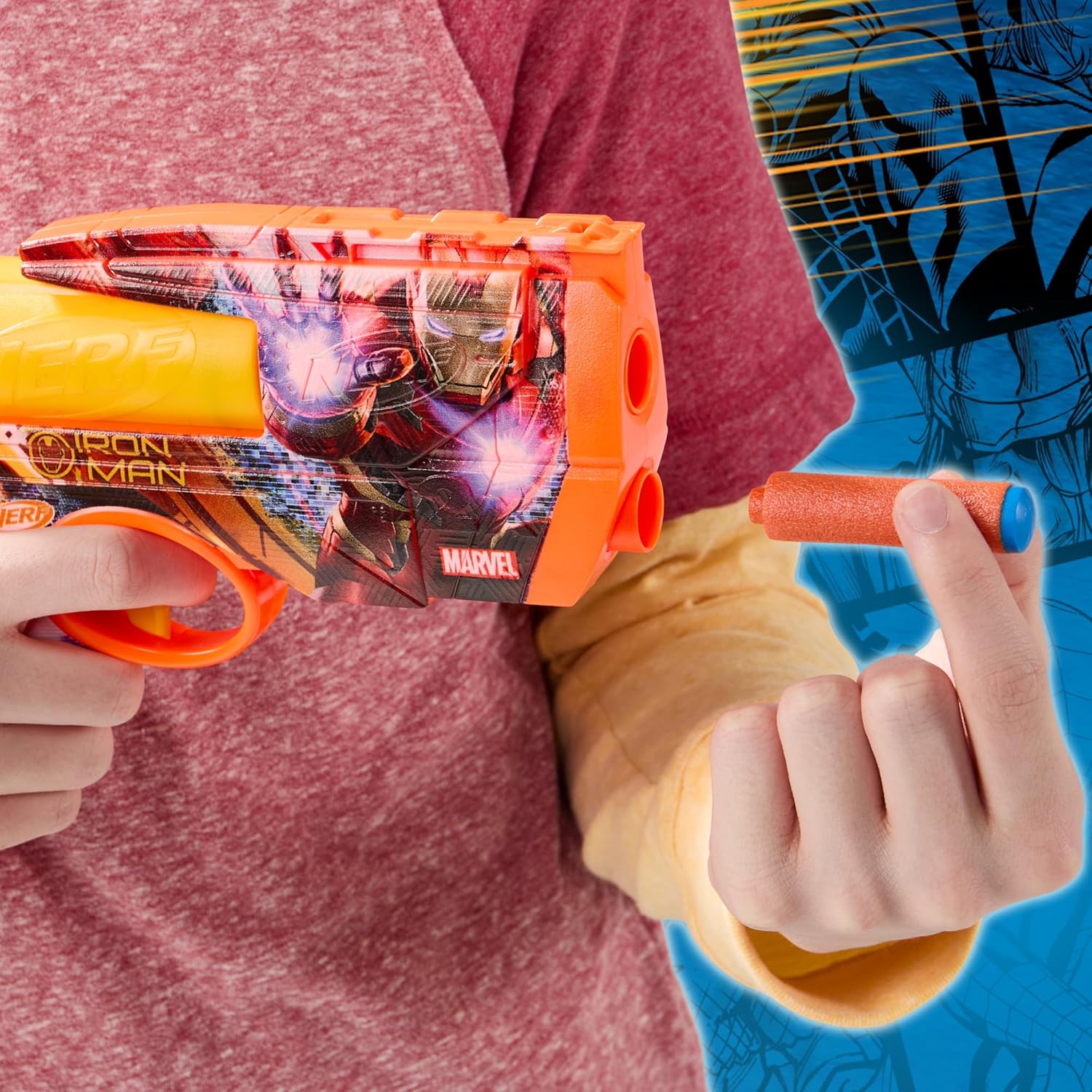 HASBRO NERF MARVEL IRON MAN DART BLASTER - Image 3