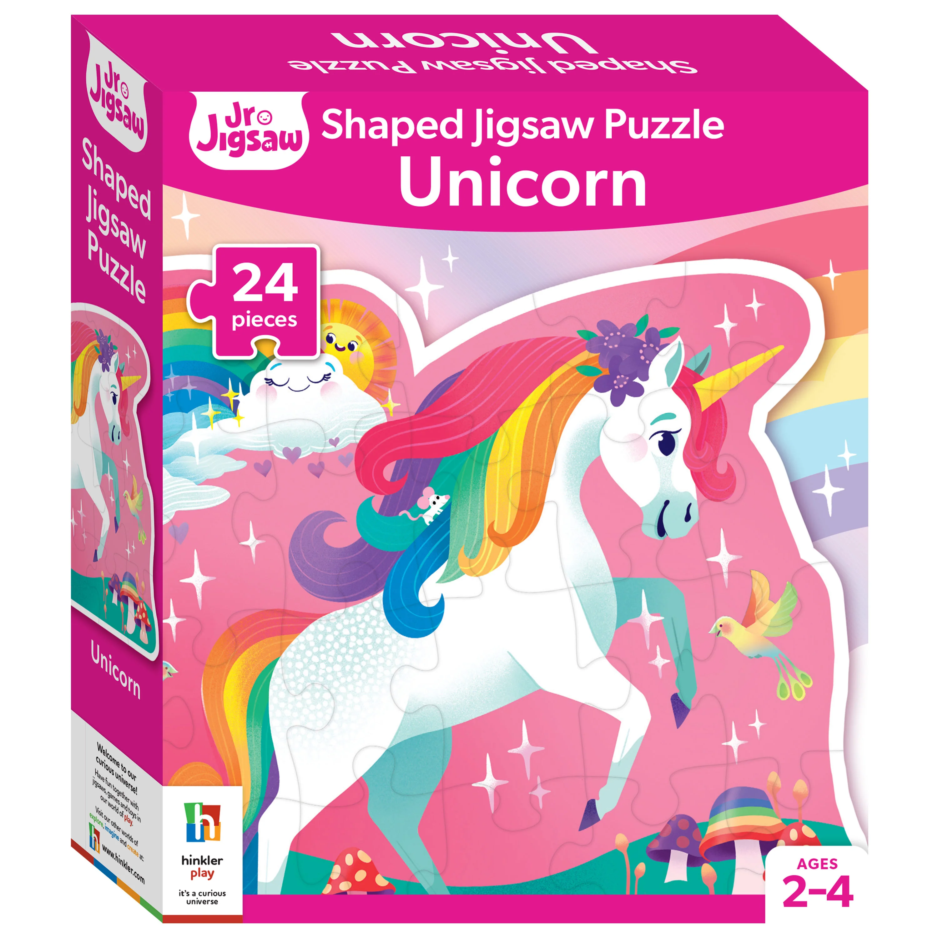 HINKLER JR JIGSAW 24 PIECES SHAPED PUZZLE UNICORN