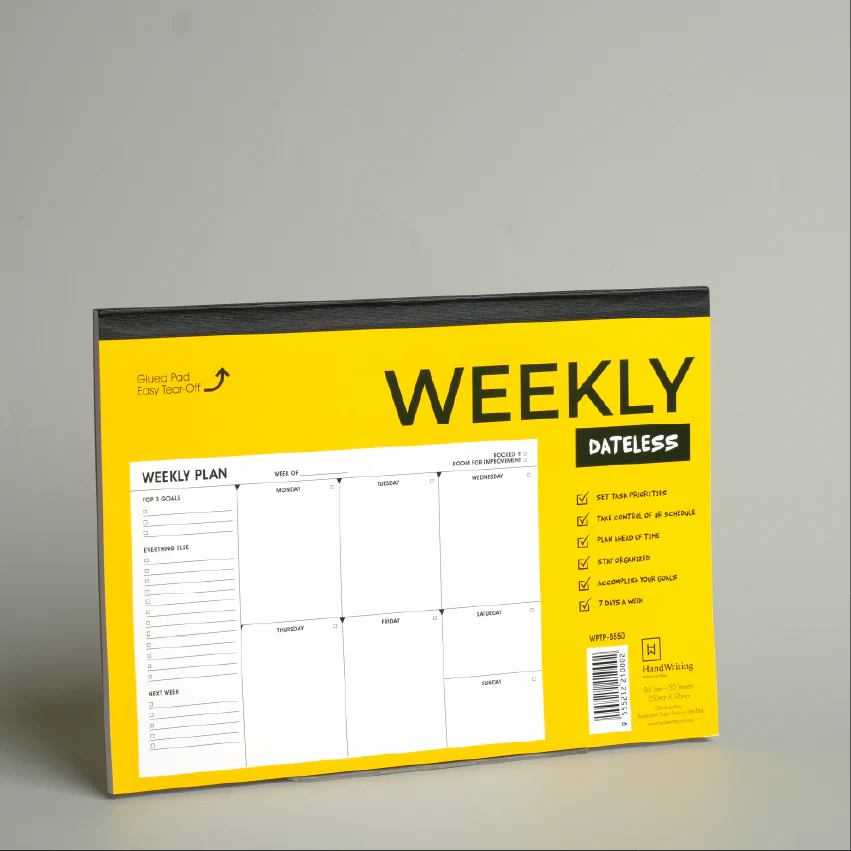Hw Planner Pad (weekly) B5/80g Wptp-b550 - Image 3