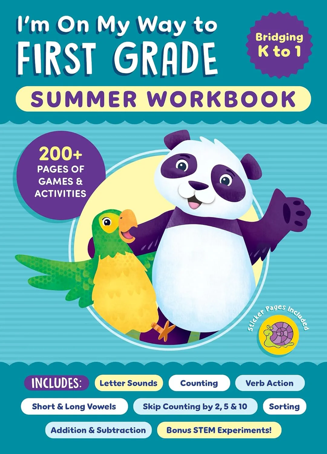 I'm On My Way To First Grade Summer Workbook: 200+ Pages Of Games & Activities (I'm On My Way Summer Workbooks) – Paperback