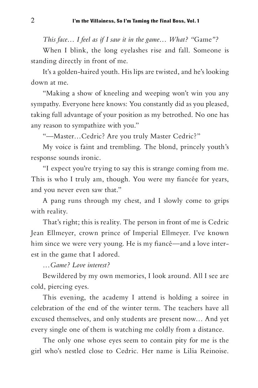 I'm The Villainess, So I'm Taming The Final Boss 01 (Light Novel) - Image 4