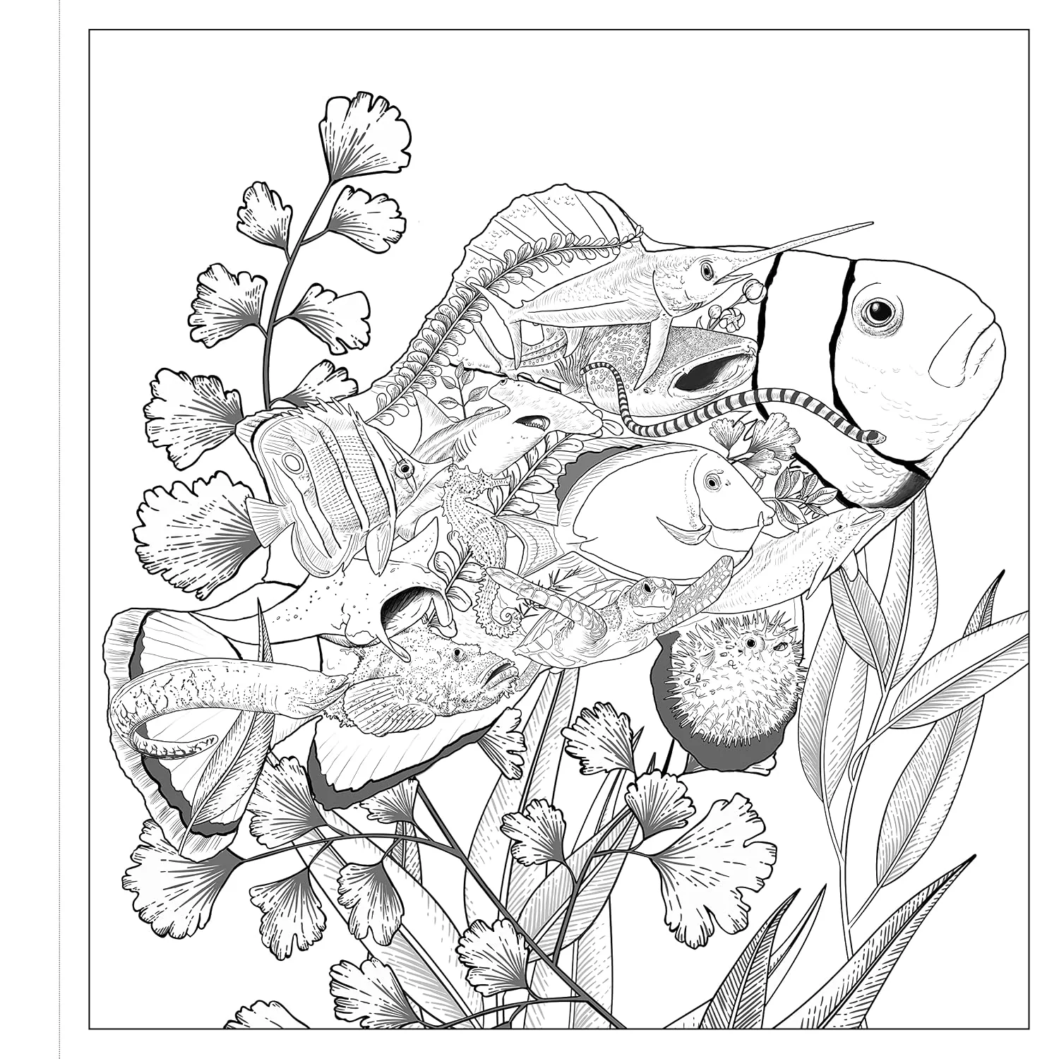 Imaginaria: In The Wild: An Artist's Coloring Book of Wonders Inside the Lines (Paperback) - Image 4
