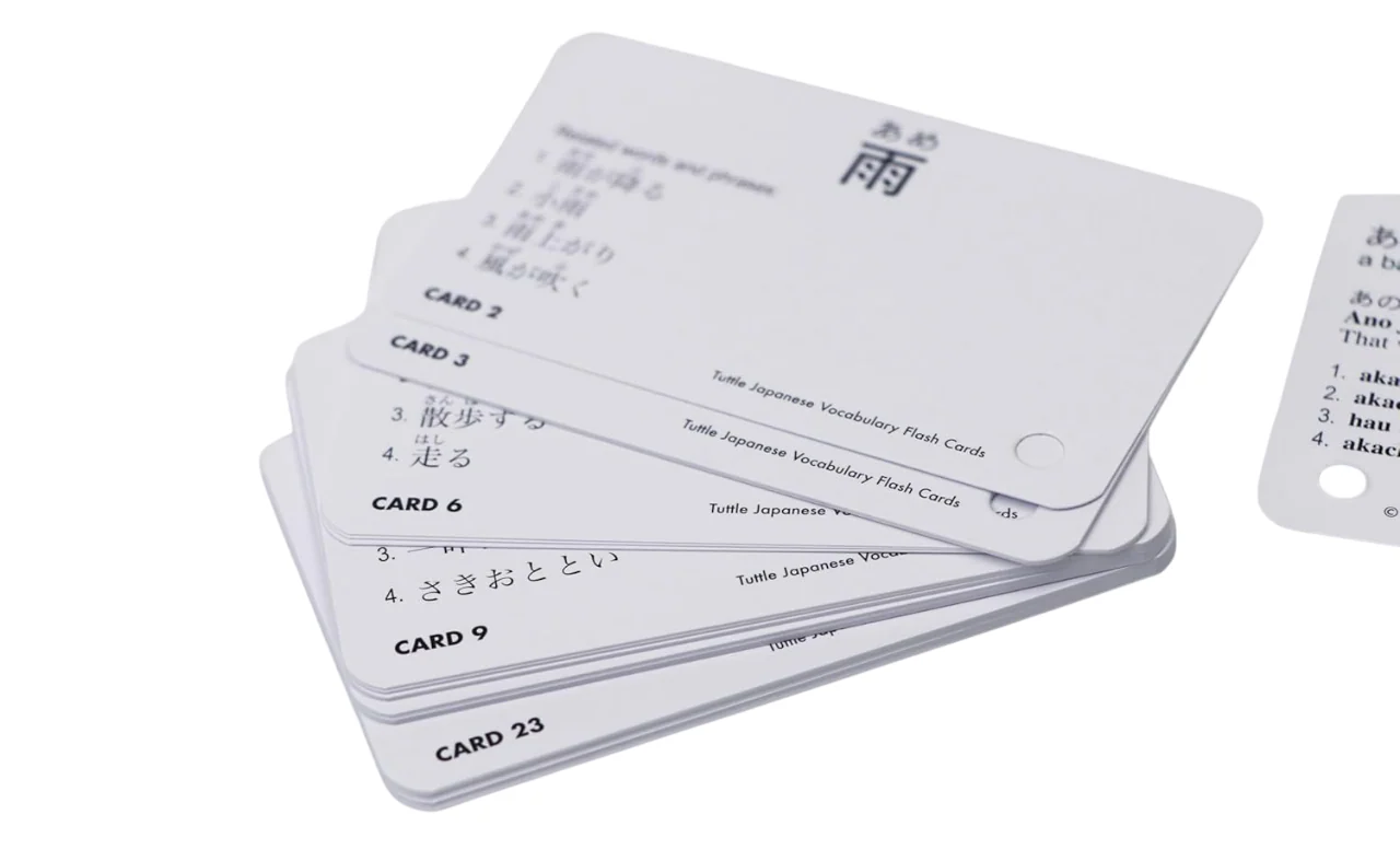 Japanese Vocabulary Flash Cards Kit - Image 5