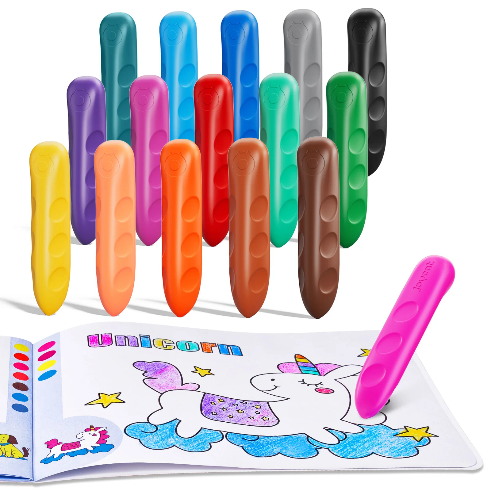 JOYCAT JUMBO CRAYON 16 COLORS - Image 2