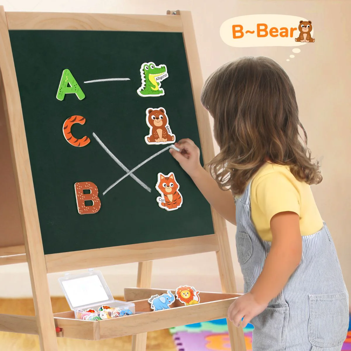 JOYCAT WOODEN ANIMAL NUMBER ALPHABET MAGNET - Image 4