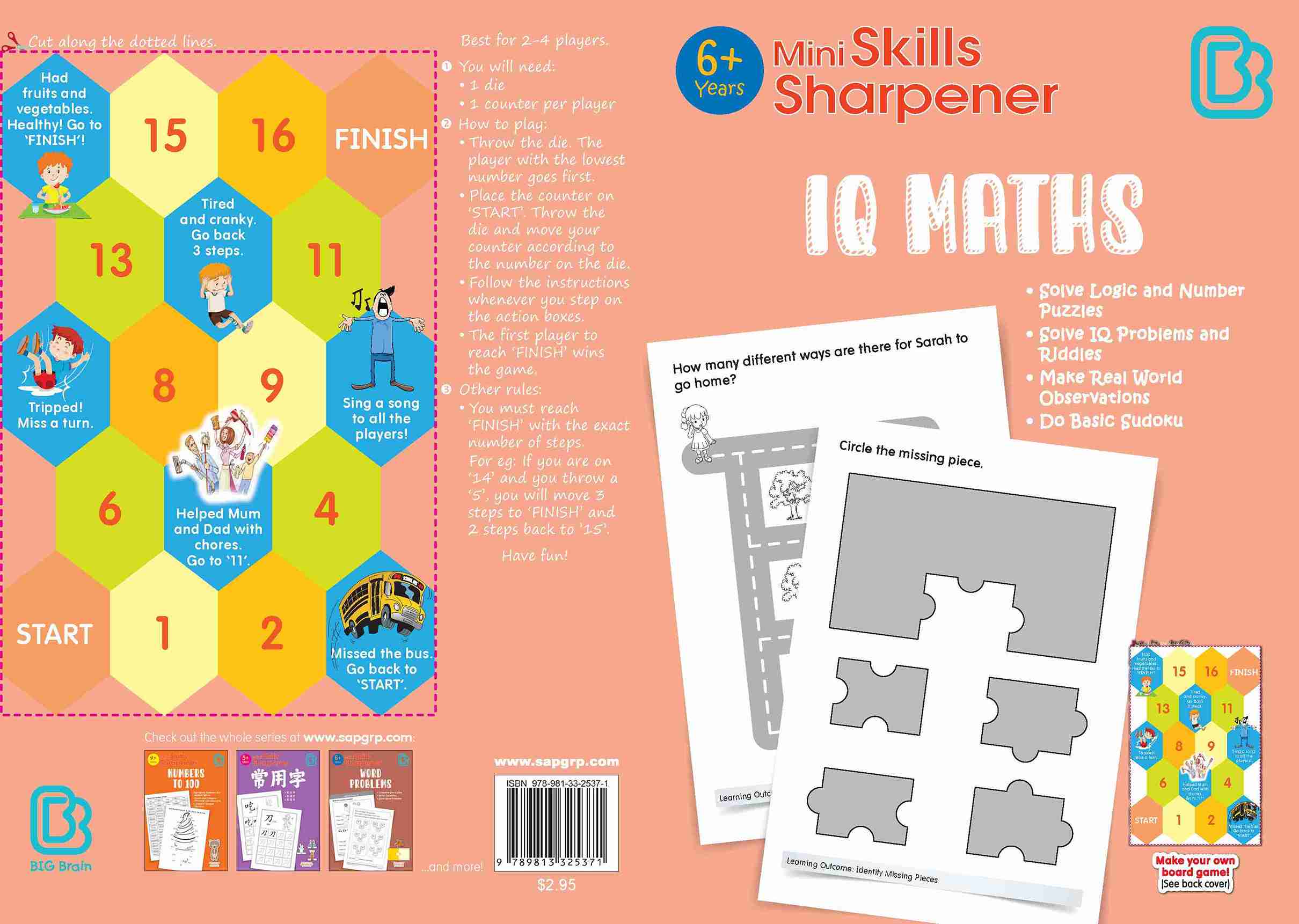 K2 Mini Skills Sharpener IQ MATHS (6+ Years) - Image 2
