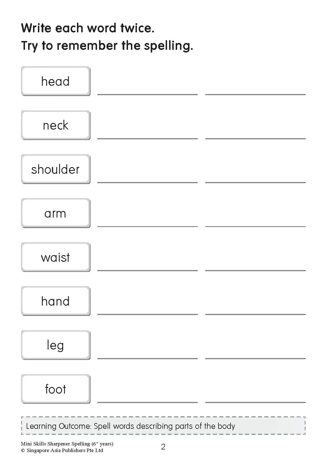 K2 - Mini Skills Sharpener SPELLING (6+ Years) - Image 3