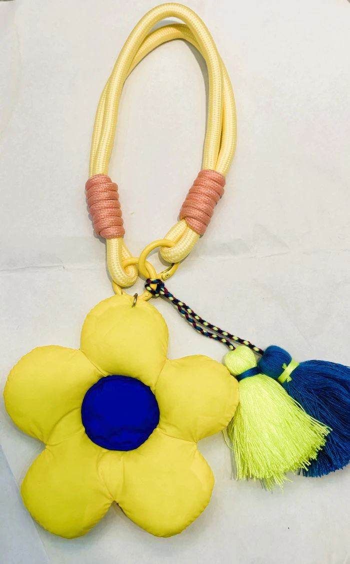 Key/Bag Puffy Charm Flower E003 - Image 2