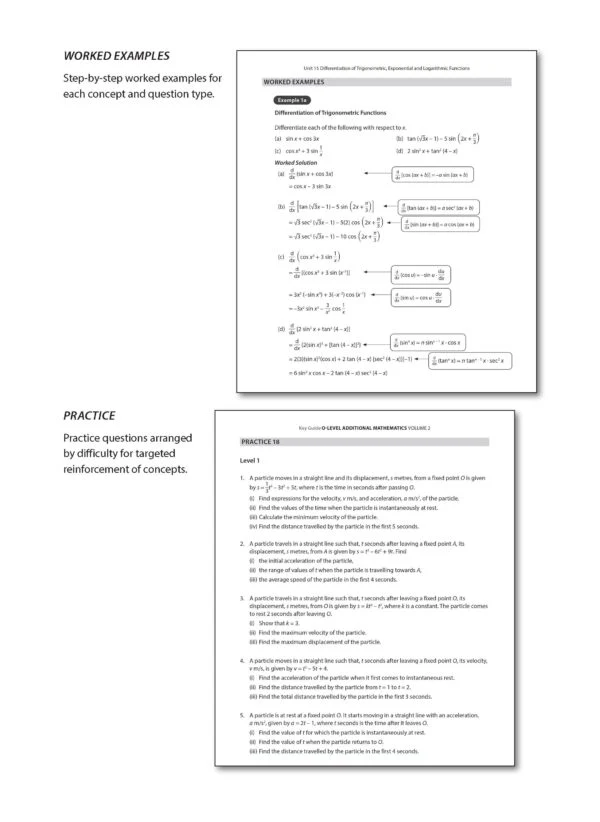 Key Guide O-Level Additional Mathematics Key Concepts, Worked Examples & Practice Volume 2 - Image 4