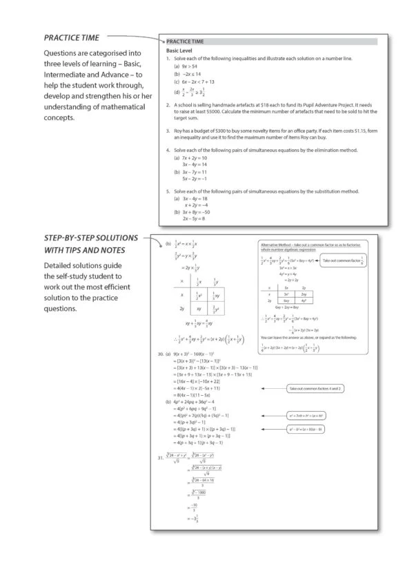 Key Guide Secondary Mathematics – Revision Notes & Practice Book 2A - Image 4