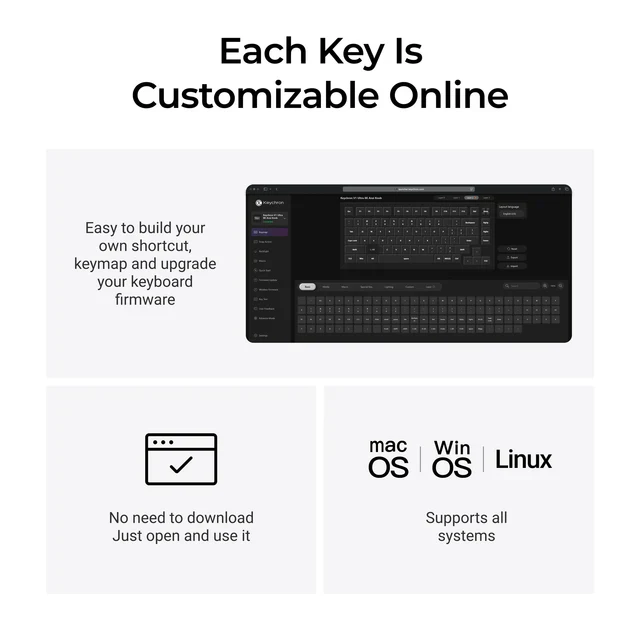 Keychron V1 Ultra 8K Wireless Custom Mechanical Keyboard - Red - Image 5