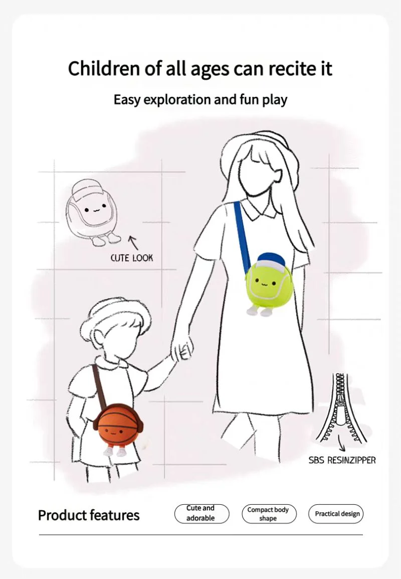 KID SLING BAG BASKETBALL - Image 2
