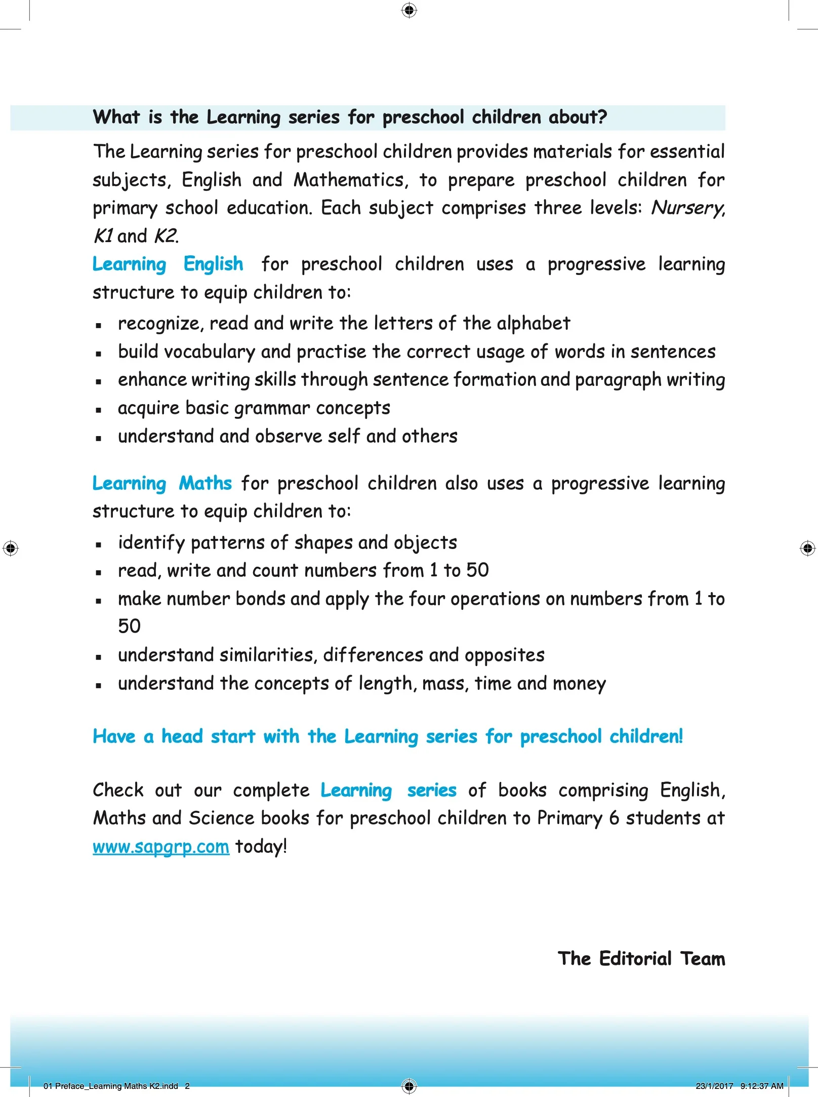 Kindergarten 2 Learning Maths - 2nd Edition - Image 3